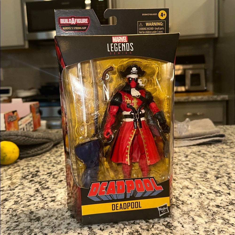 Marvel Legends Deadpool Pirate Figure in Red and Black